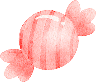 watercolor pink candy