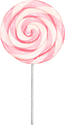 Lollipop Candy Watercolor